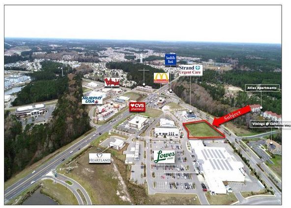 Fresh Drive Outparcel Lot 7-1.23 Acre Tract: Towne Centre Parkway Lot 7, Myrtle Beach, SC 29579